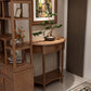 Storage Solid Wood Console Table Half Moon Mid-Century Modern Console Clearhalo 'Console Tables' 'console_tables' 'Entry & Mudroom Furniture' 'furn' 'furn_console_tables' 'Furniture' 1200x1200_218acf4d-6176-473c-a470-044d9c0f2d2e