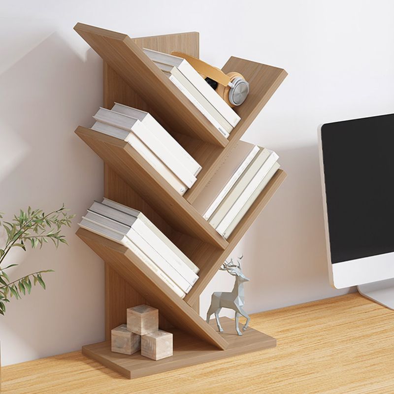 Ingénieur contemporain Bibliothèque de librisser en bois fermé, 12 "L x 6" W x 23 "H