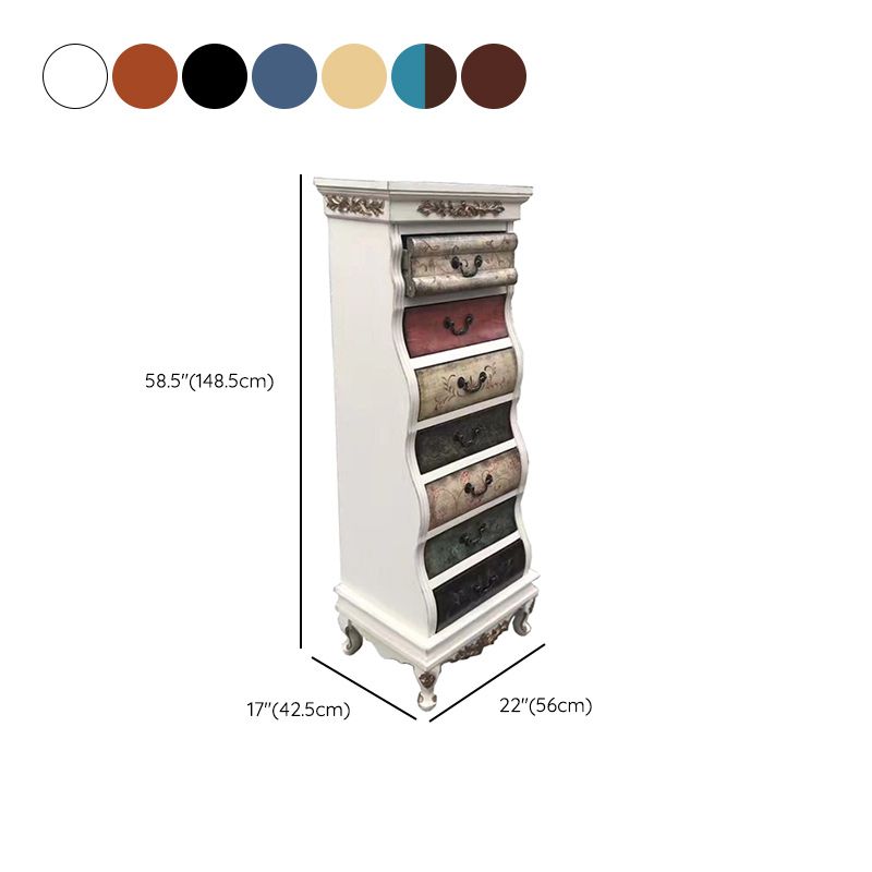 Mid-Century Modern Rectangle Chest with 7 Drawers and Cabriole Legs Clearhalo 'Cabinets & Chests' 'cabinets_chests' 'furn' 'furn_cabinets_chests' 'Furniture' 'Living Room Furniture' 1200x1200_218ce364-4d67-4a57-ac6c-db2805dc3e31