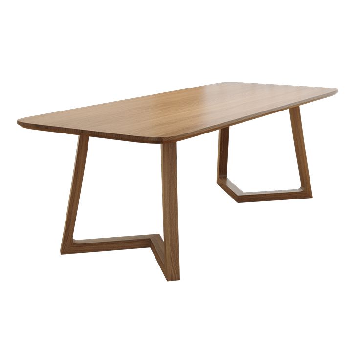 Bureau d'écriture de style moderne bureau de bureau en bois massif rectangulaire pour la maison