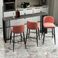 Industrielles 1/2/4-teiliges Bartisch-Set, rechteckiger Bartisch mit hohen Metallhockern