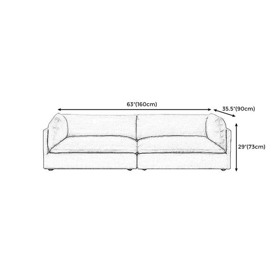 Pillow Top Arm Loveseat Sponge/Down Filled Cushions Sofa with Loose Back Clearhalo 'furn' 'furn_sofas' 'Furniture' 'furniture_sofas' 'Living Room Furniture' 'Sofa' 'sofas' 1200x1200_218f1101-c9b9-4b73-96eb-45a5715ff4c1