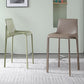 Modern Bar Stool Backrest Leather Counter Stool for Bristol with Metal Legs