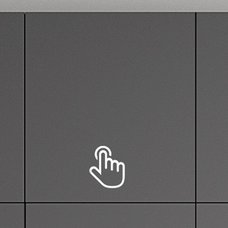 Contemporary Grey Storage Cabinet with Garment Rod Hinged Door Cabinet for Bedroom Clearhalo 'Armoires & Wardrobes' 'armoires_wardrobes' 'Bedroom Furniture' 'furn' 'furn_armoires_wardrobes' 'Furniture' 1200x1200_218fbfee-65fe-478a-872c-104c46f4f6ea