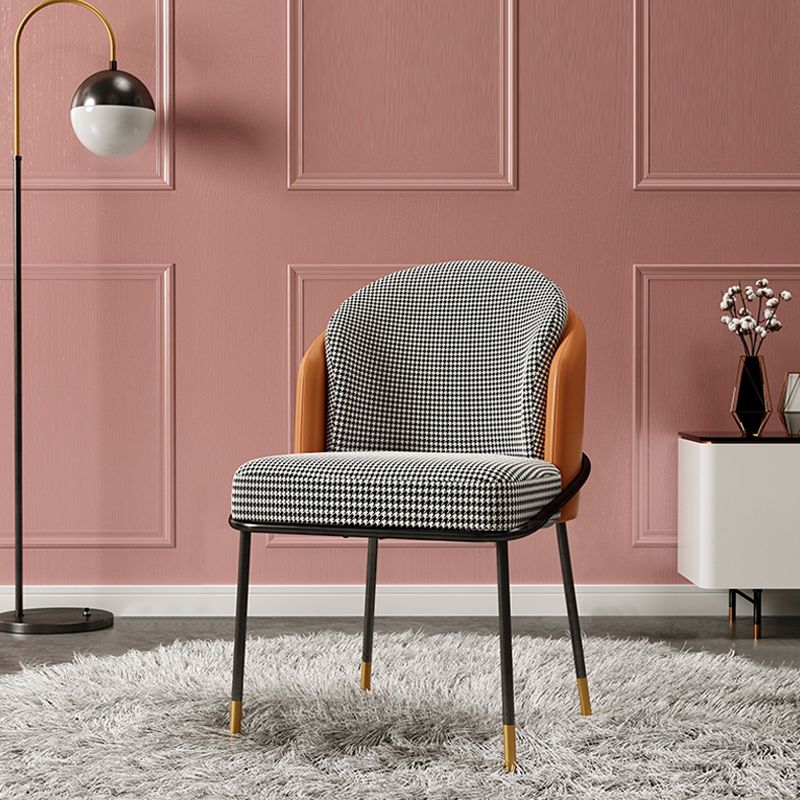 Fabric Dining Side Chair Glam Style Dining Chair for Dining Room Clearhalo 'Dining Chairs' 'Dining Tables & Seating' 'dining_chair' 'furn' 'furn_dining_chair' 'Furniture' 'furniture_dining_chair' 'Kitchen & Dining Furniture' 1200x1200_21907616-0628-4780-9d4c-9fbb60be45c5