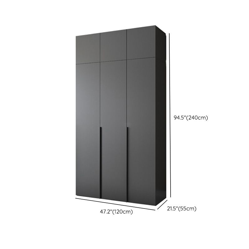 Moderno gabinete de madera dormitorio suave puertas cerradas armario