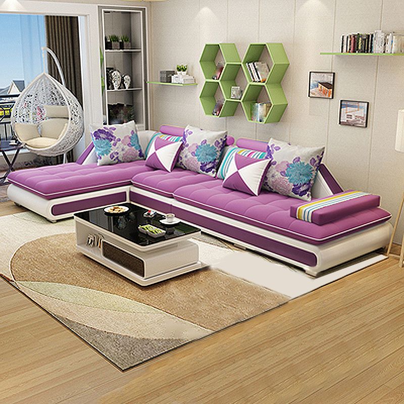 129.13 Inches Long Velvet Sectional Modern Sectional for Living Room Clearhalo 'furn' 'furn_sectionals' 'Furniture' 'Living Room Furniture' 'Sectionals' 1200x1200_219287c0-6011-454a-af6b-58b2726c60f5