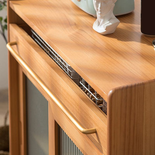 Casa di casa in legno moderna bacheca rettangolare con porta scorrevole