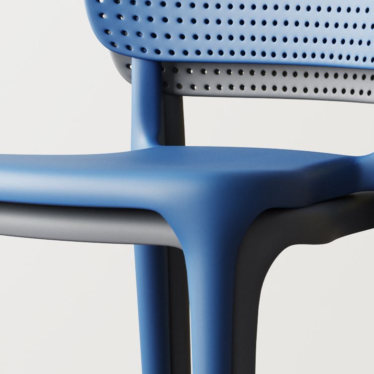 Contemporary Plastic Dining Chair 16.5'' Wide Open Side Chair for Home Use Clearhalo ' kitchen&dining_furn' 'Dining Chairs' 'Dining Tables & Seating' 'dining_chair' 'furn' 'furn_dining_chair' 'Furniture' 'furniture_dining_chair' 'Kitchen & Dining Furniture' 'kitchen' 1200x1200_2195857b-7e45-4bf5-8ec8-783901facbc7