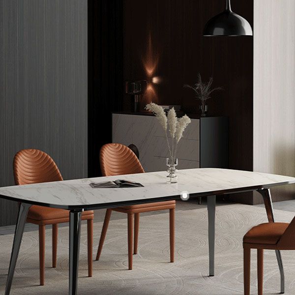 Modern Leather Curved Sloped Armless Chair Matte Finish Parsons Chair for Brasserie Clearhalo ' kitchen&dining_furn' 'Dining Chairs' 'Dining Tables & Seating' 'dining_chair' 'furn' 'furn_dining_chair' 'Furniture' 'furniture_dining_chair' 'Kitchen & Dining Furniture' 'kitchen' 1200x1200_2196367d-de54-424b-9442-f202a8671a1e