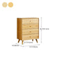 Contemporary Pine Wood Dresser Bedroom Vertical Lingerie Chest Dresser with Drawer