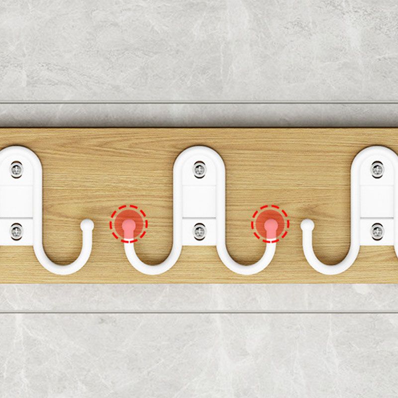 Contemporary Clothes Hanger Wall Mounted Coat Rack with Coat Hooks Clearhalo 'Entry & Mudroom Furniture' 'furn' 'furn_hall_tree_coat_racks' 'Furniture' 'Hall Trees & Coat Racks' 'hall_tree_coat_racks' 1200x1200_2197c54b-fad8-45f9-906b-20ac881bdeb5