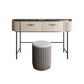 Modern 31.49 " H 2-Drawer Dressing Table Slate Top Vanity Stool Clearhalo 'Bedroom Furniture' 'furn' 'furn_makeup_vanities' 'Furniture' 'Makeup Vanities' 'makeup_vanities' 1200x1200_21984c63-762a-48db-b2a7-032f1ce973c9