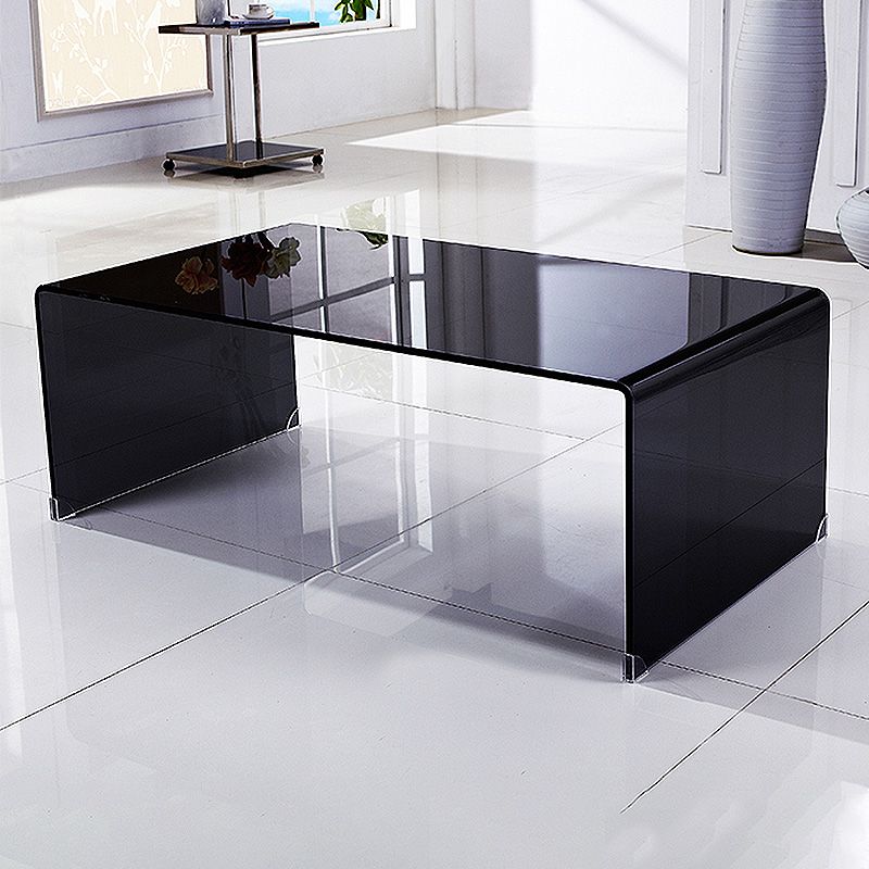 Modern Square Sled Base Glass Square Coffee Table for Apartment Clearhalo 'Coffee & Accent Tables' 'Coffee Tables' 'coffee_tables' 'furn' 'furn_coffee_tables' 'Furniture' 'furniture_coffee_tables' 'Living Room Furniture' 1200x1200_219895b4-74bc-4f7c-9369-9d49e5e615fa