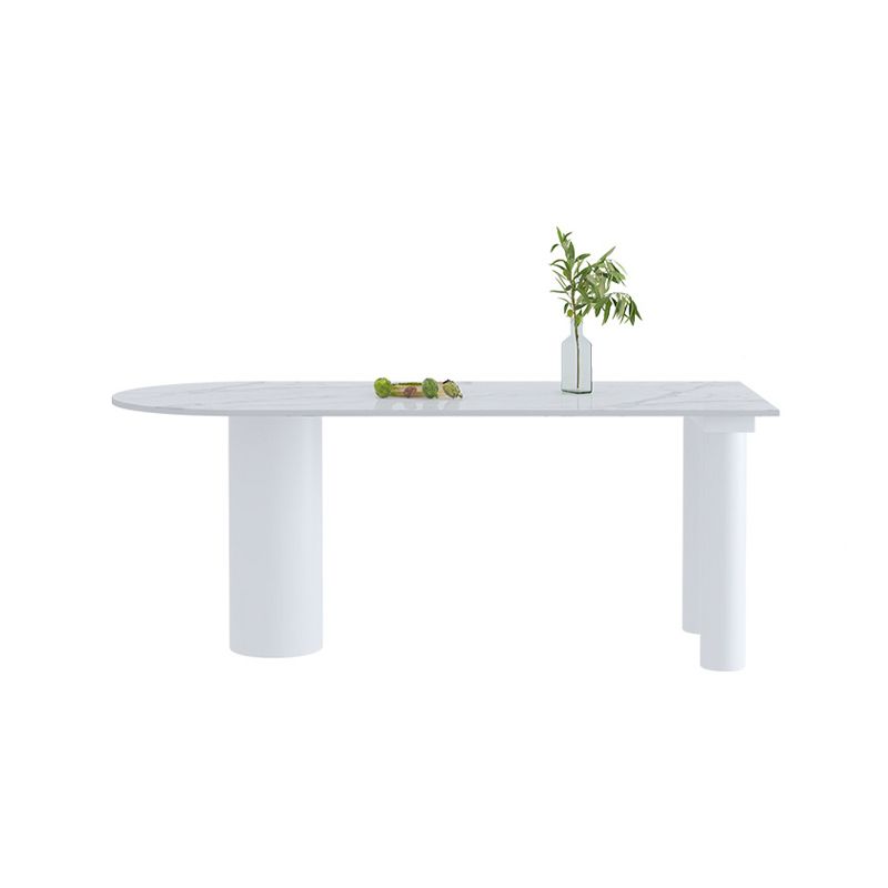 Free Form Sintered Stone Top Table for Restaurant Luxury White Table with 3 Legs Clearhalo 'Dining Tables & Seating' 'Dining Tables' 'dining_table' 'furn' 'furn_dining_table' 'Furniture' 'furniture_dining_table' 'Kitchen & Dining Furniture' 'kitchen' 'kitchen_dining_table' 1200x1200_219906dc-22a8-4f01-95d4-89b0d606de36