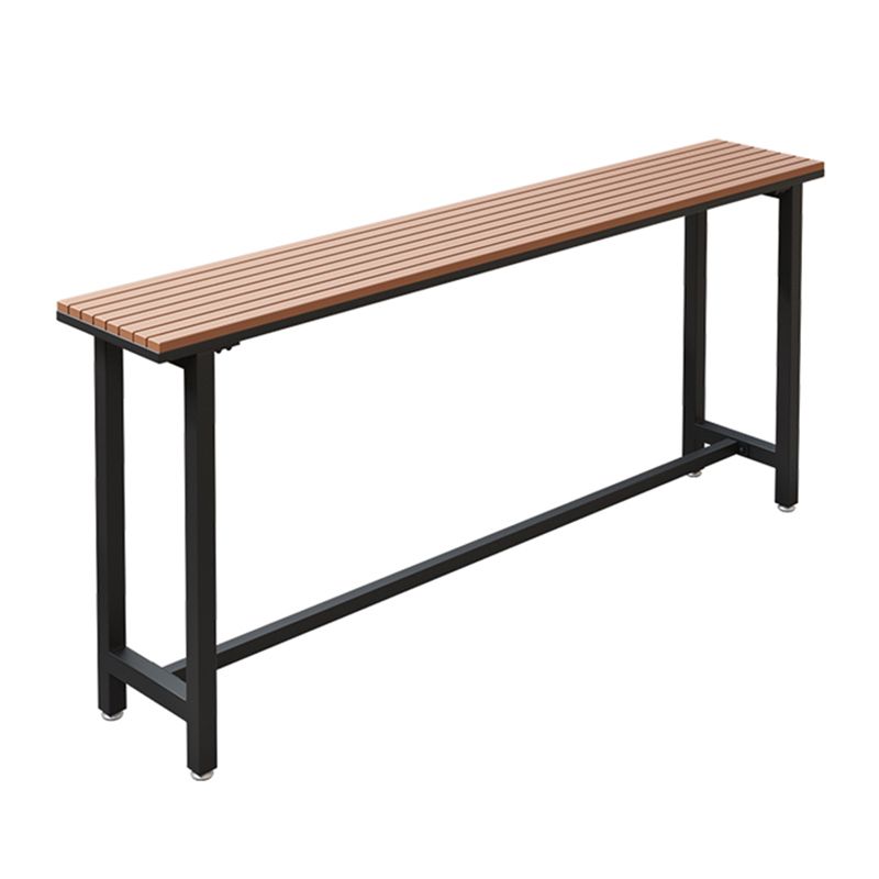 Tavolo da bar in legno in finto marrone tavolo da pub in metallo contemporaneo