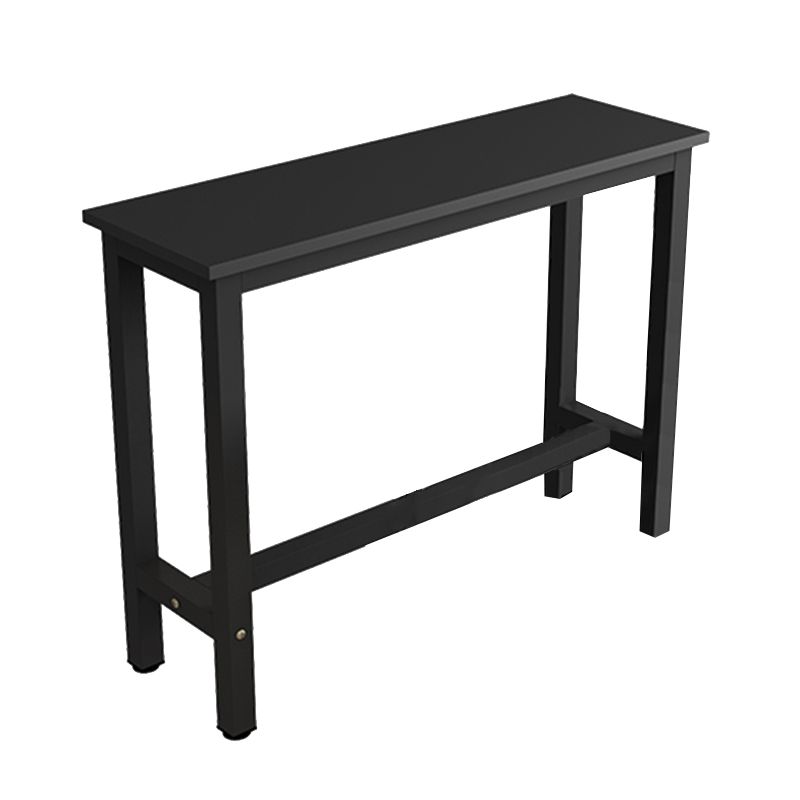 Mesa de mostrador de madera rectangular industrial, juego de mesa de Bar de 3/4 piezas para cafetería