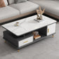 Slate Coffee Table Rectangle Glam Cocktail Table with 4 Legs Clearhalo 'Coffee & Accent Tables' 'Coffee Tables' 'coffee_tables' 'furn' 'furn_coffee_tables' 'Furniture' 'Living Room Furniture' 1200x1200_219d976b-5b6f-484d-a5f0-5191b2bb8255