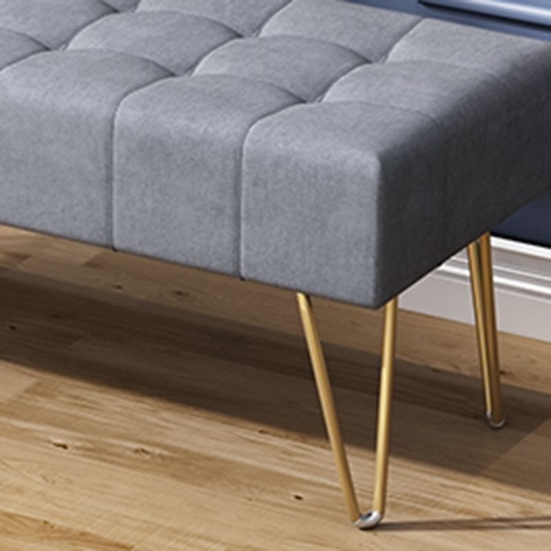 Glam Seating Bench 15.75 Inch Wide Cushioned Bench for Bedroom Clearhalo 'Benches' 'Chairs & Seating' 'furn' 'furn_benches' 'Furniture' 'Living Room Furniture' 1200x1200_219ee171-956a-4cf0-ad71-3371929f4824