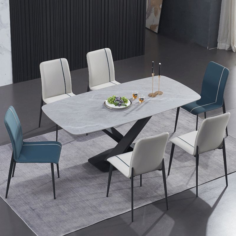 Contemporary Metal Dining Armless Chair Parsons Chair for Restaurant Use (Set of 2) Clearhalo ' kitchen&dining_furn' 'Dining Chairs' 'Dining Tables & Seating' 'dining_chair' 'furn' 'furn_dining_chair' 'Furniture' 'furniture_dining_chair' 'Kitchen & Dining Furniture' 'kitchen' 1200x1200_219f2061-8579-48ab-bac1-ed36850bc9b6