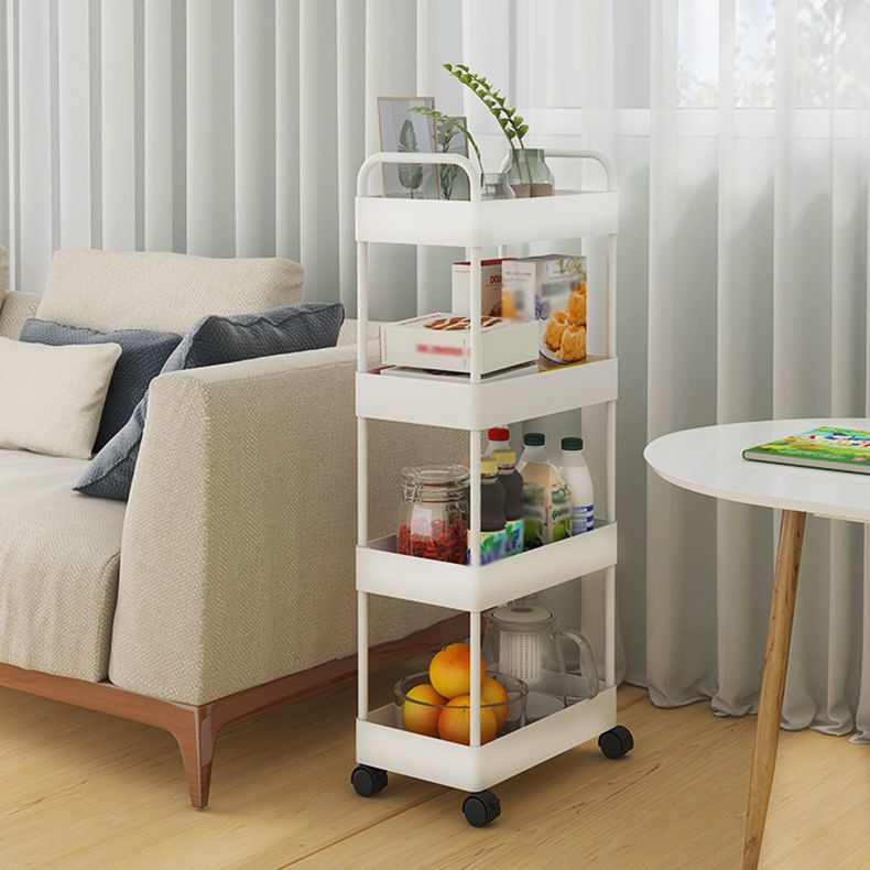 Moderno libreria etagere aperta scaffale in metallo scaffale in plastica scaffale con ruote di caster