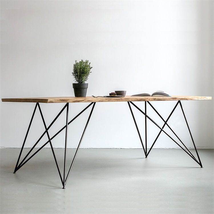 Rectangle Shape Glam Dining Table Solid Wood Fixed Table for Restaurant Clearhalo ' dining_table' 'Dining Tables & Seating' 'Dining Tables' 'furn' 'furn_dining_table' 'Furniture' 'furniture_dining_table' 'Kitchen & Dining Furniture' 'kitchen&dining_furn' 'kitchen' 'kitchen_dining_table' 1200x1200_21a098fd-7ce8-436a-82a8-c5e1a48945dc