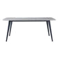 Minimalist Rectangle Sintered Stone Dining Table with Metal Base Dining Table for Restaurant Clearhalo ' dining_table' 'Dining Tables & Seating' 'Dining Tables' 'Furniture' 'furniture_dining_table' 'Kitchen & Dining Furniture' 'kitchen&dining_furn' 'kitchen' 'kitchen_dining_table' 1200x1200_21a32db7-25f7-470b-8fe3-6322f8f2059e