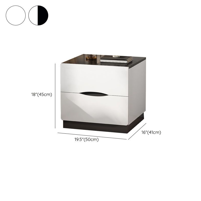 Modern Bed Nightstand Manufactured Wood Night Table with Drawers for Bedroom Clearhalo 'Bedroom Furniture' 'furn' 'furn_night_stand' 'Furniture' 'night_stand' 'Nightstands' 1200x1200_21a38236-4af0-4620-bd64-3cc67ec3eb44