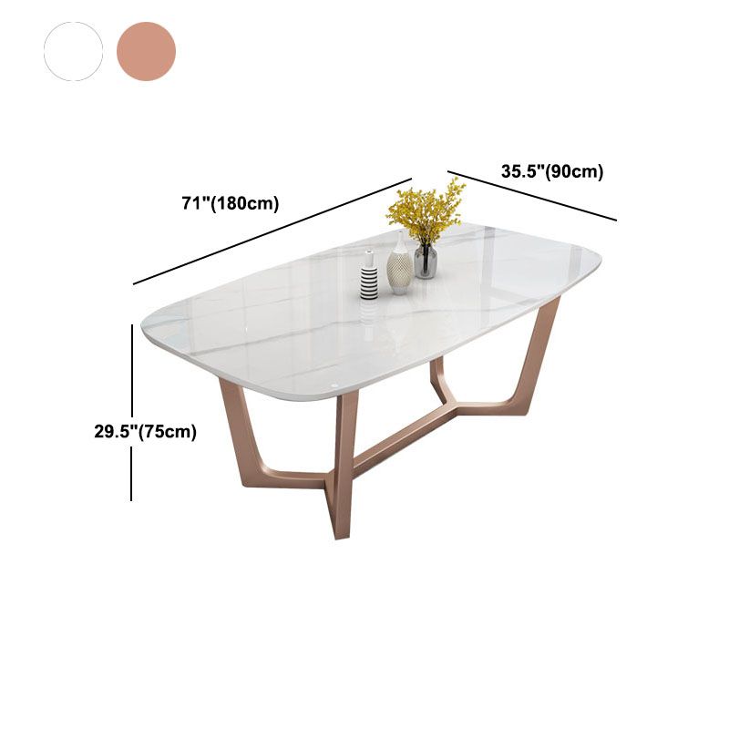Sintered Stone Table for Restaurant Modern Rectangle Dining Table with Trestle Base Clearhalo ' dining_table' 'Dining Tables & Seating' 'Dining Tables' 'furn' 'furn_dining_table' 'Furniture' 'furniture_dining_table' 'Kitchen & Dining Furniture' 'kitchen&dining_furn' 'kitchen' 'kitchen_dining_table' 1200x1200_21a4d925-5176-43a3-a6af-7489a1adce63