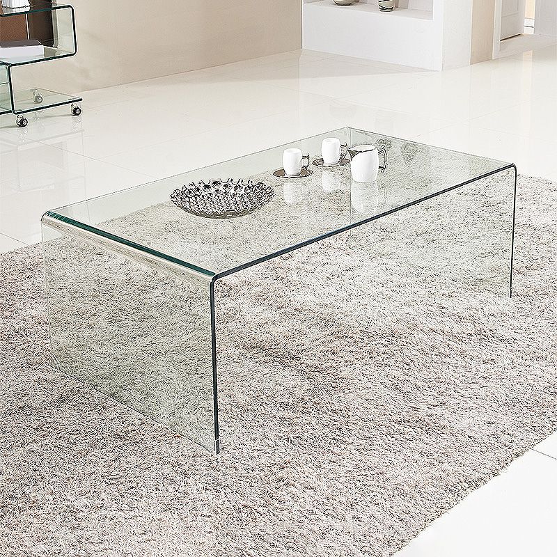 Modern Square Sled Base Glass Square Coffee Table for Apartment Clearhalo 'Coffee & Accent Tables' 'Coffee Tables' 'coffee_tables' 'furn' 'furn_coffee_tables' 'Furniture' 'furniture_coffee_tables' 'Living Room Furniture' 1200x1200_21a5de46-96ce-4707-b2ff-487a78bdfa2e