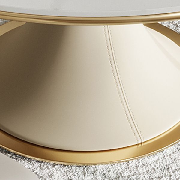 Round Glam Dining Room Set 1/4/5/9 Pcs Sintered Stone Dining Table and Chairs Clearhalo 'Dining Room Sets' 'Dining Tables & Seating' 'dining_room_set' 'furn' 'furn_dining_room_set' 'Furniture' 'Kitchen & Dining Furniture' 1200x1200_21a655d8-3130-46ca-a76c-93f790350ac2