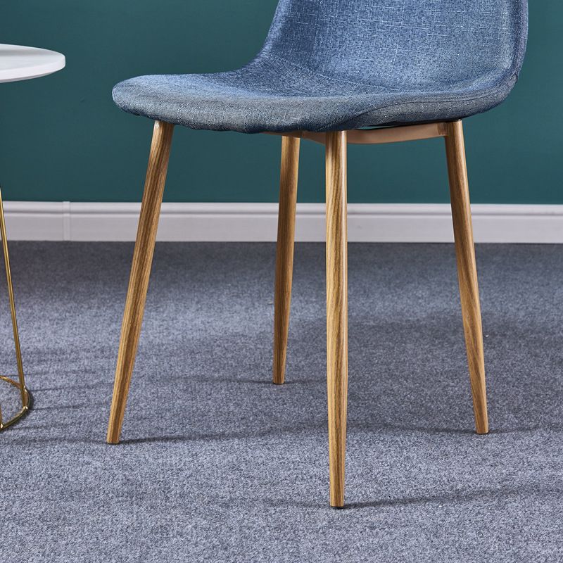 Glam Style Metal Side Chair Matte Finish Dining Chair for Dinning Room Clearhalo ' kitchen&dining_furn' 'Dining Chairs' 'Dining Tables & Seating' 'dining_chair' 'Furniture' 'furniture_dining_chair' 'Kitchen & Dining Furniture' 'kitchen' 1200x1200_21a6f30e-f778-449a-b64d-8bb1034ab6d4