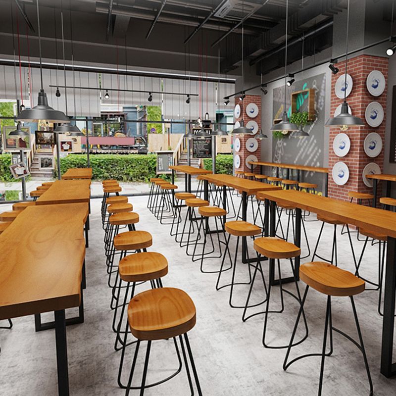 Rectangle Sled Base Solid Wood Bar Table for Kitchen Dining Room Clearhalo 'Bar Furniture' 'Bar Tables' 'bar_tables' 'furn' 'furn_bar_tables' 'Furniture' 'Kitchen & Dining Furniture' 1200x1200_21a756e8-bf5d-4b44-9df9-6b0264ea1635