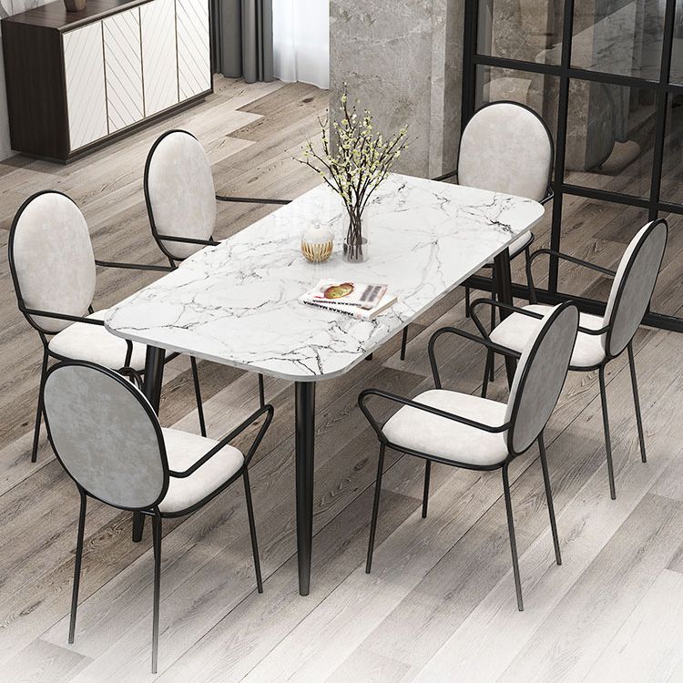 Modern 1/2/3/4/5/6/7 Pieces Dining Set Marble Dining Furniture Set /Separate Items Clearhalo 'Dining Room Sets' 'Dining Tables & Seating' 'dining_room_set' 'furn' 'furn_dining_room_set' 'Furniture' 'furniture_dining_room_set' 'Kitchen & Dining Furniture' 'kitchen&dining_furn' 'kitchen' 1200x1200_21a7f346-a38f-44d9-9cb1-e021cd3498cd