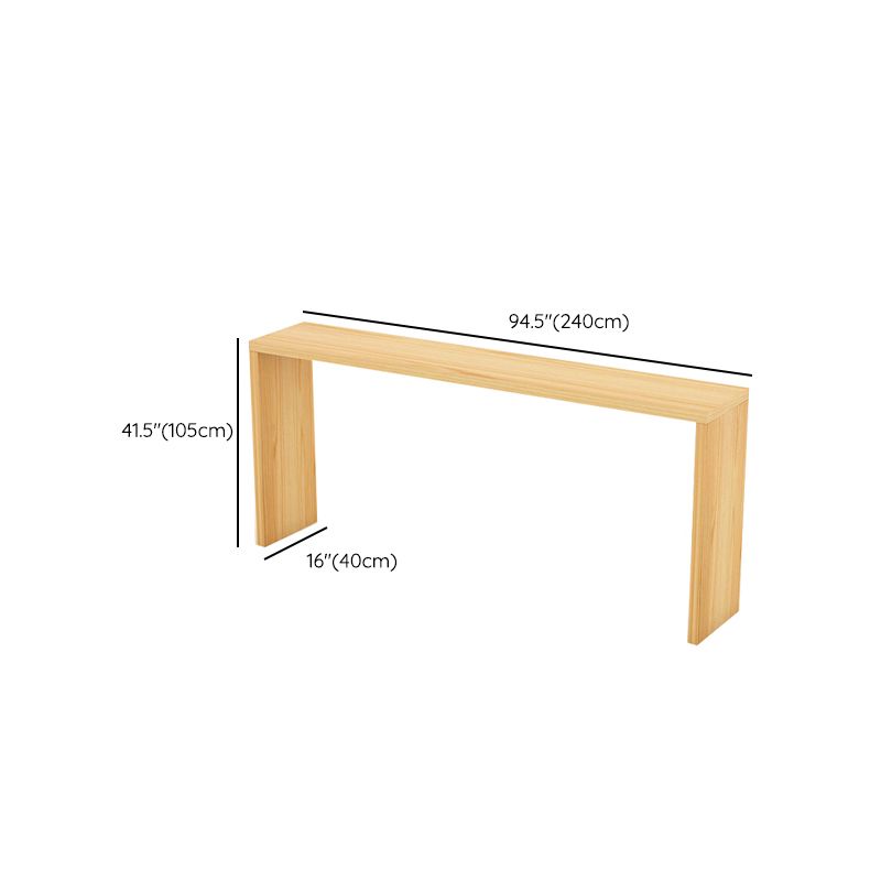 Moderne bar eettafel rechthoek houten framebalktafel voor keuken