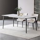 Simplicity Dinette Table Rectangle Stone Dinner Table for Dining Room