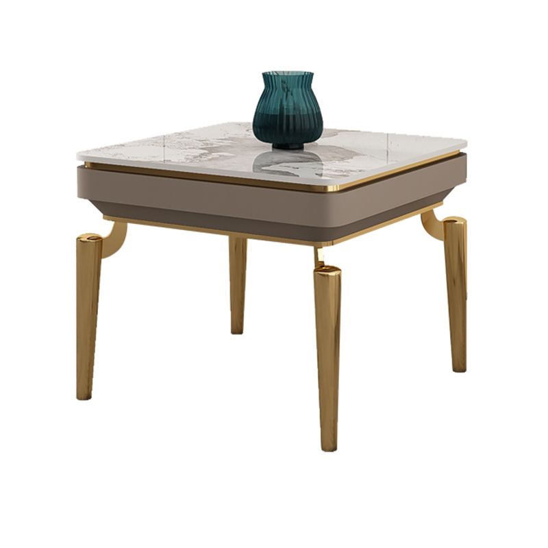 Mesa de centro individual Glam con cajón, de pizarra, no desgastante