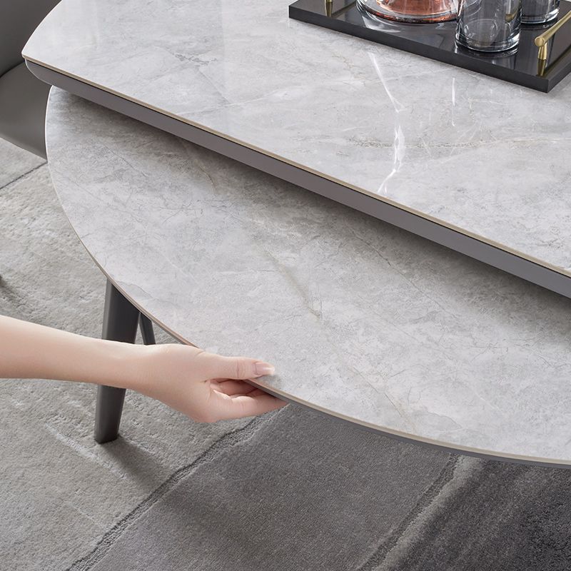 Set da tavolo da pranzo in pietra in pietra opaco 1/2/5/7 PC set di dinette moderna