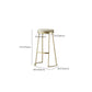 Modern Backless Counter Stool Upholstered Bar Stool with Metal Base Clearhalo 'Bar Furniture' 'Bar Stools' 'bar_stools' 'furn' 'furn_bar_stools' 'Furniture' 'Kitchen & Dining Furniture' 1200x1200_21ae5d48-1077-4fb7-9338-2b01b5f09117