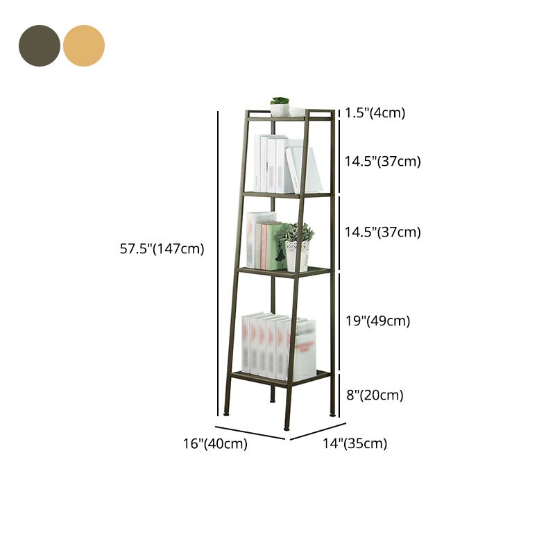 Contemporary Open Ladder Bookshelf Metal Vertical Bookshelf for Home Clearhalo 'Bookcases' 'furn' 'furn_bookcases' 'Furniture' 'furniture_bookcases' 'Office Furniture' 1200x1200_21af34a4-bfd4-4162-8981-4c5bd79b5fad