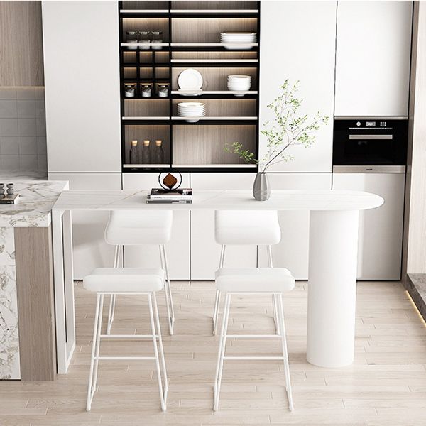 Industrial 1/2/3/5 Pieces Bar Table Set Rectangle Bar Table with High Stools Clearhalo 'Bar Furniture' 'furn' 'furn_home_bar_bar_sets' 'Furniture' 'Home Bars & Bar Sets' 'home_bar_bar_sets' 'Kitchen & Dining Furniture' 1200x1200_21b1026b-3cc8-44fb-8254-bf1ad18c7932
