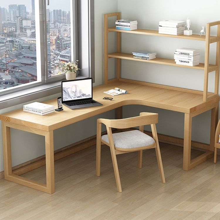Contemporary Style Home Wrting Desk Simple L-Shape Working Writing Desk for Office