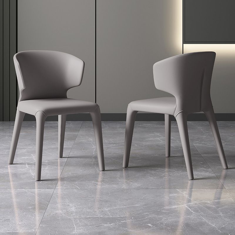 Chaises de salle à manger en faux cuir de cuisine