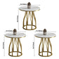Sintered Stone White Dining Table Glam Style Pedestal Table for Dining Room Clearhalo ' dining_table' 'Dining Tables & Seating' 'Dining Tables' 'furn' 'furn_dining_table' 'Furniture' 'furniture_dining_table' 'Kitchen & Dining Furniture' 'kitchen&dining_furn' 'kitchen' 'kitchen_dining_table' 1200x1200_21b3e9fb-4260-498d-8d9f-f295540577e8