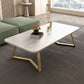 Modern Slate Coffee Cocktail Table Sled Rectangle Coffee or End Table