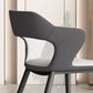 Metal Contemporary Dining Chair with Arms Matte Finish Open Back Dining Side Chair Clearhalo 'Dining Chairs' 'Dining Tables & Seating' 'dining_chair' 'furn' 'furn_dining_chair' 'Furniture' 'furniture_dining_chair' 'Kitchen & Dining Furniture' 1200x1200_21b77325-da73-43b5-9327-069c048c2c1f