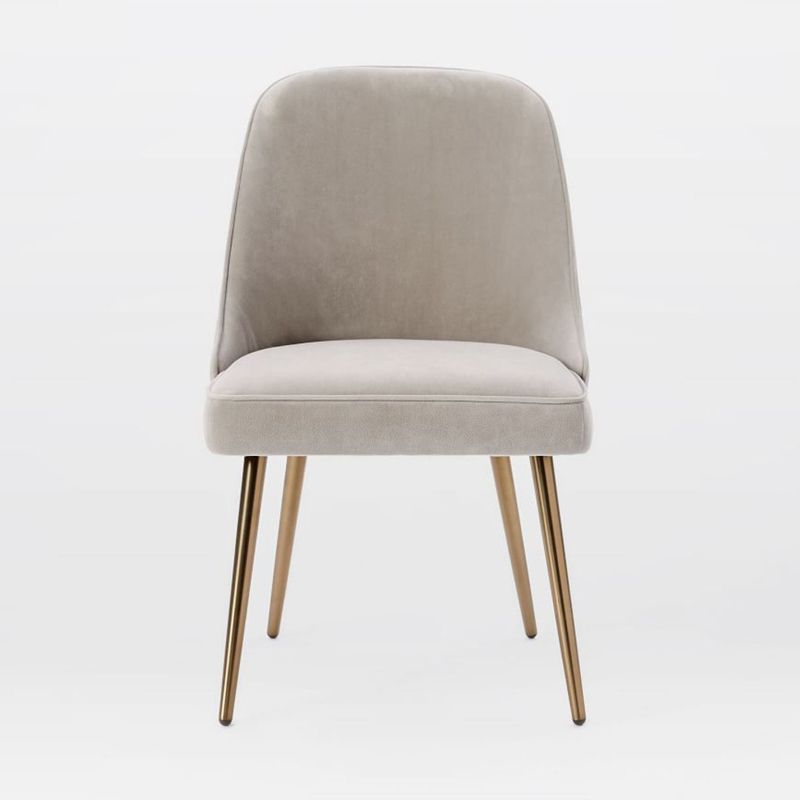 Patas de oro sillas de comedor silla de espalda de espalda global