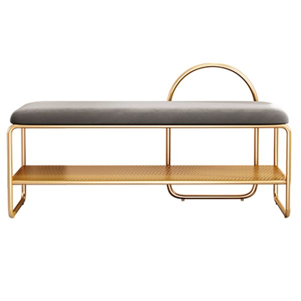 Glam Seating Bench Cushioned Shoe Storage Rectangle Entryway and Bedroom Bench Clearhalo 'Benches' 'Chairs & Seating' 'furn' 'furn_benches' 'Furniture' 'Living Room Furniture' 1200x1200_21ba65ad-29ec-4e90-a895-86dd29ee24c8