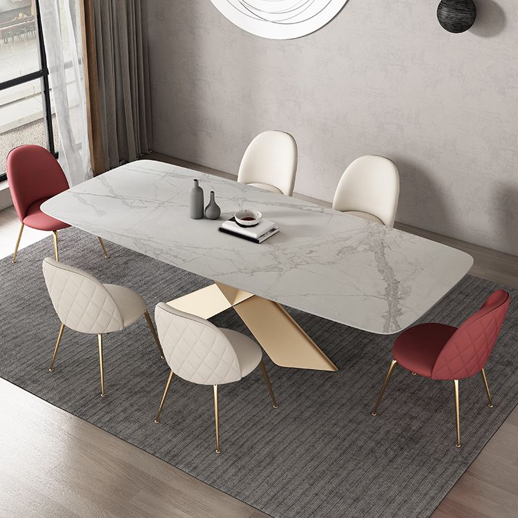 Modern Sintered Stone Dining Set 1/4/5/7 Pieces Dining Set for Home Use Clearhalo 'Dining Room Sets' 'Dining Tables & Seating' 'dining_room_set' 'furn' 'furn_dining_room_set' 'Furniture' 'Kitchen & Dining Furniture' 1200x1200_21bbf9d6-39cc-41aa-a6de-a5b7b74e1a77