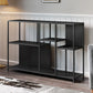 Horizontal Metal Bookcase Modern Open Back Bookshelf with Shelves Clearhalo 'Bookcases' 'furn' 'furn_bookcases' 'Furniture' 'Office Furniture' 1200x1200_21bc2562-215b-4ec2-9d19-b4edd5c69dab